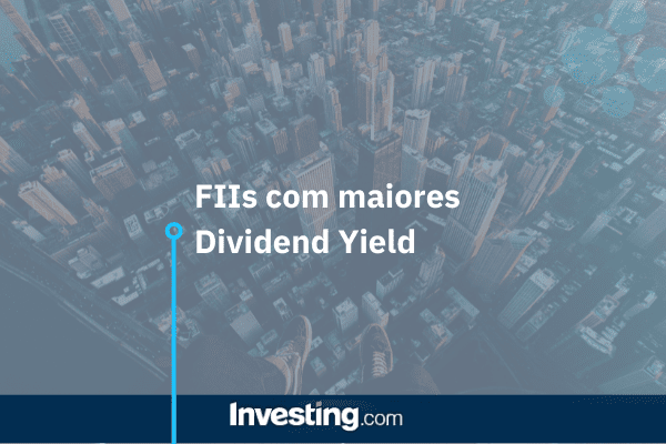 Imagem de destaque da matéria do Investing.com com ranking dos FIIs com maior DY