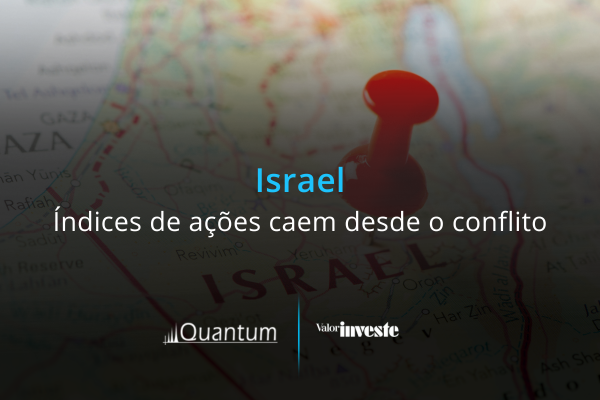 Israel: índices de ações caem desde o conflito
