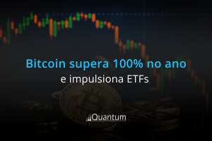 Bitcoin supera 100% no ano e impulsiona ETFs